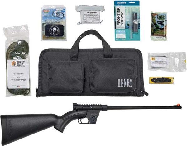 HENRY U.S. SURVIVAL PACK 22LR - INCLUDES BLACK AR-7 AND KIT